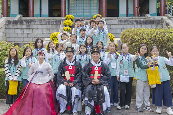 리틀강감찬 행사에 참여한 단체사진