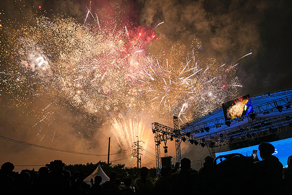 강감찬축제 불꽃놀이
